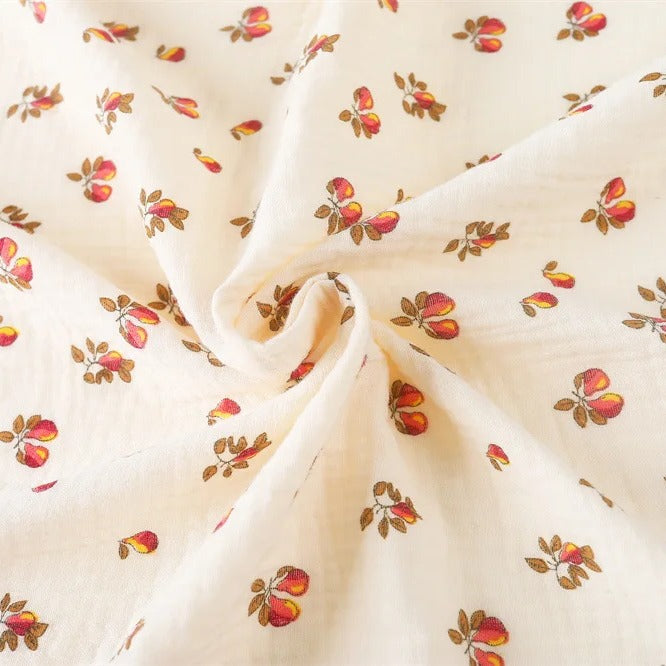 Couverture bebe en coton respirant Mousseline Naturelle