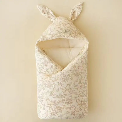 Couverture bébé naissance motifs lapins Coton Bambou Doux