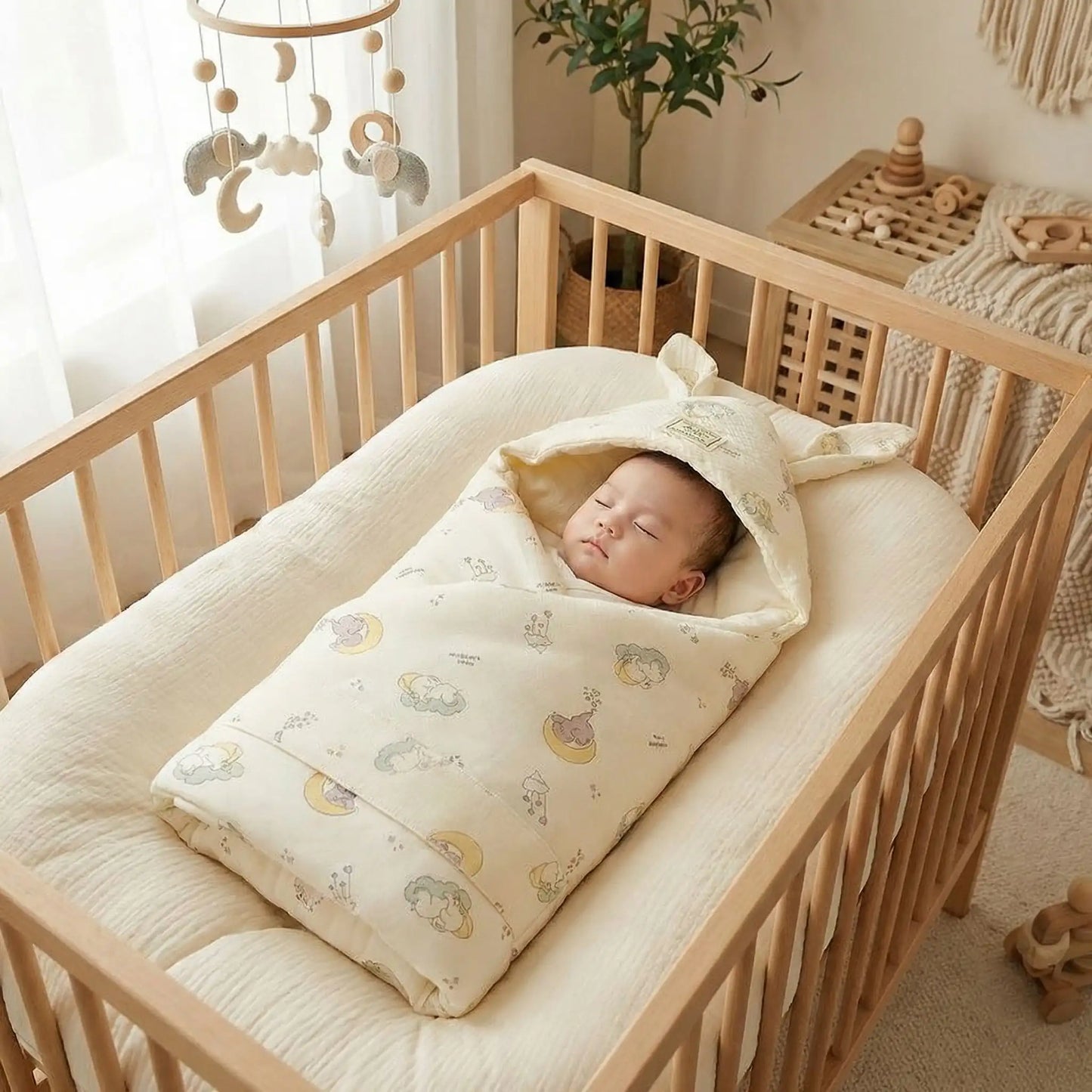 Couverture bébé naissance sommeil paisible Coton Bambou Doux