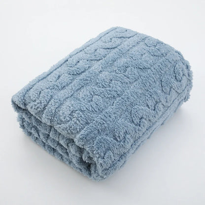 Couverture bebe polaire bleue Ultra Douce Sécurisante