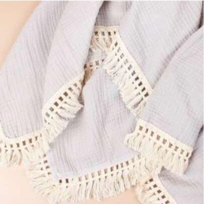 Couverture douce bebe réconfortante BabyBlanket Gris