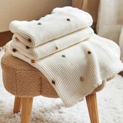 Couverture douce bebe beige DOUX TRICOT