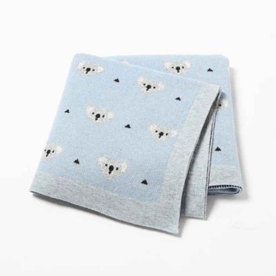 couverture douce bebe bleu Brume Koala
