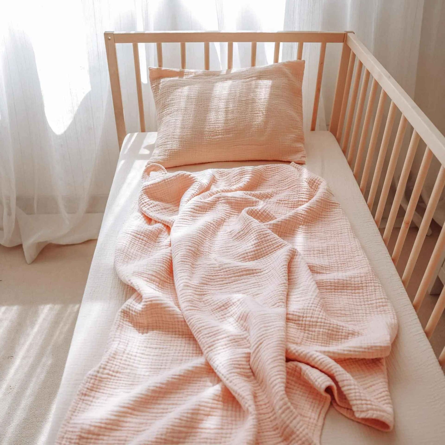 Couverture douce bebe chaleureuse Coton Bio Premium