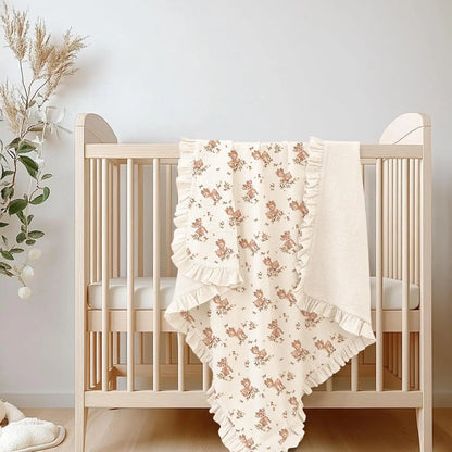 Couverture douce bebe confortable Bichette Des Bois