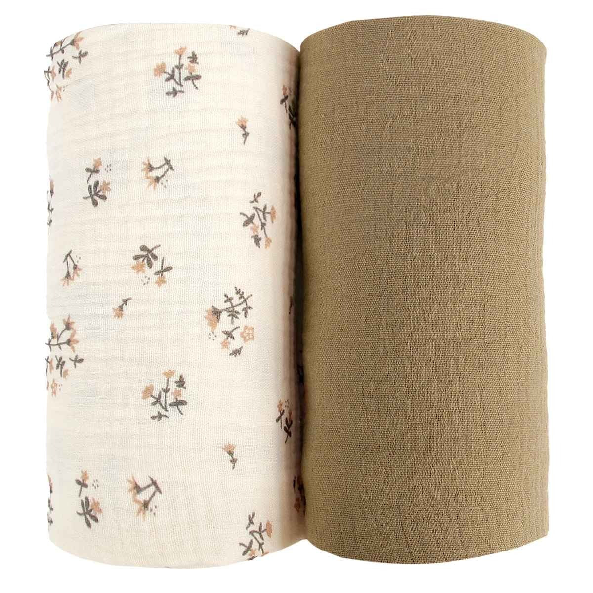 Couverture douce bebe marron CottonDream