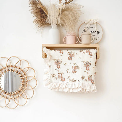 Couverture douce bebe polyvalente Bichette Des Bois