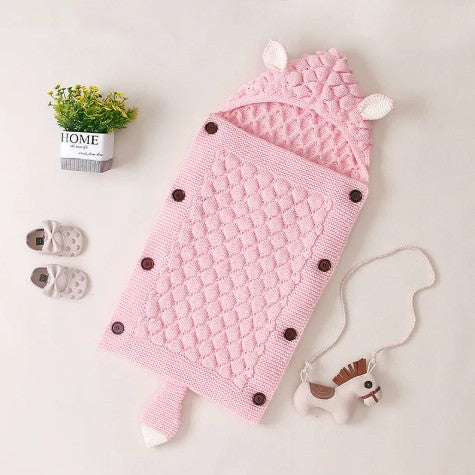 Couverture douce bebe pratique confortable Doux Tricot