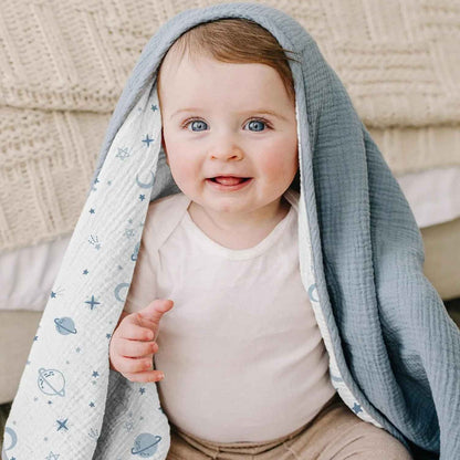 Couverture douce bebe protectrice Coton Bio Premium