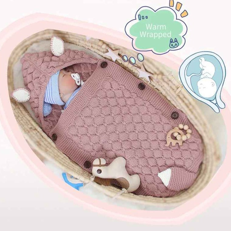 Couverture douce bebe protectrice légère Doux Tricot