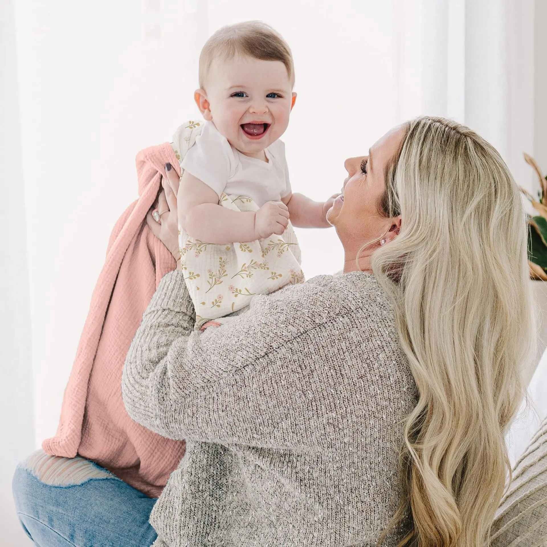 Couverture douce bebe rassurante Mousseline Respirante