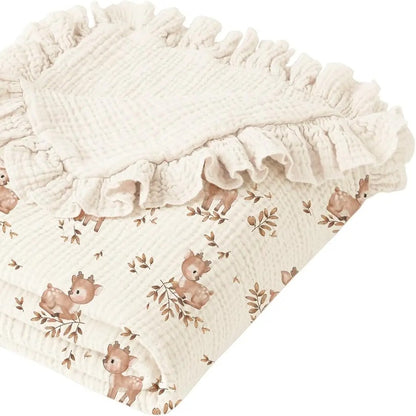 Couverture douce bebe réconfortante Bichette Des Bois