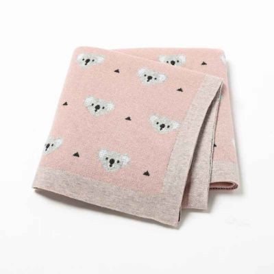 couverture douce bebe rose Brume Koala