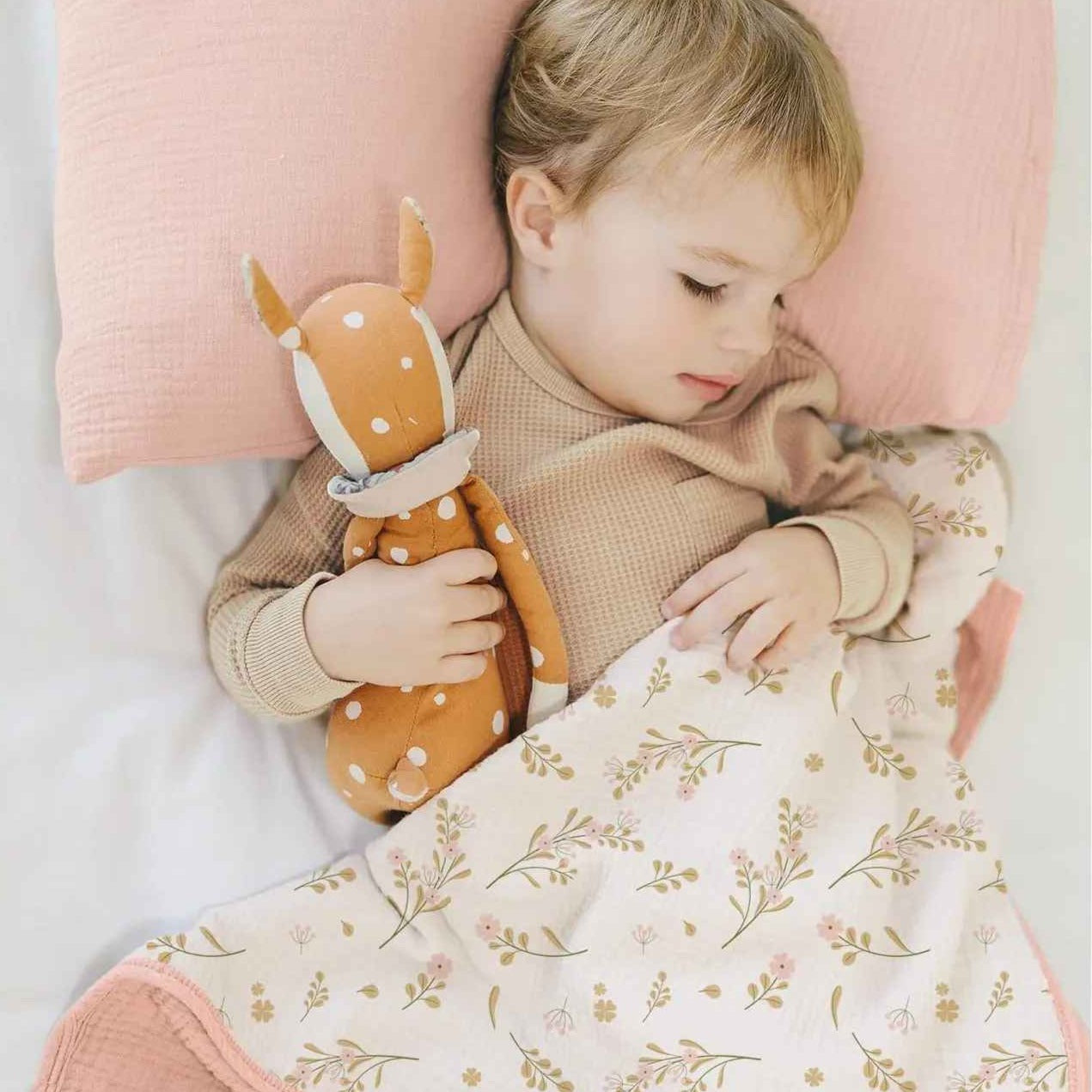 Couverture douce bebe sommeil paisible Mousseline Respirante