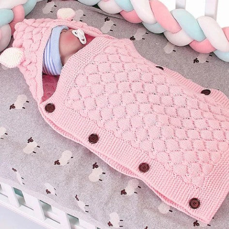 Couverture douce bebe sommeil réparateur Doux Tricot