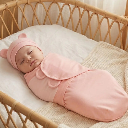 Couverture emmaillotage bebe sommeil serein Coton Apaisant