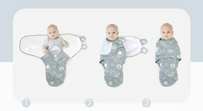 Couverture emmaillotage douce câline étapes emmaillotage CozySwaddle