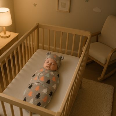 Couverture emmaillotage sommeil paisible CozySwaddle