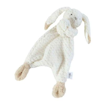 Doudou Lapin doux beige LAPIN BLANC