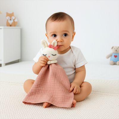 Doudou bebe doudou enchanteur fait main Cozy Crochet Friends