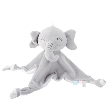Doudou bébé éléphant gris avec sa trompe Ultra doux