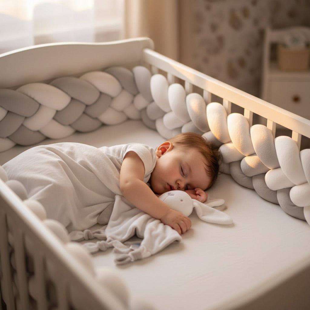 Doudou bébé lapin blanc apaisant Ultra doux