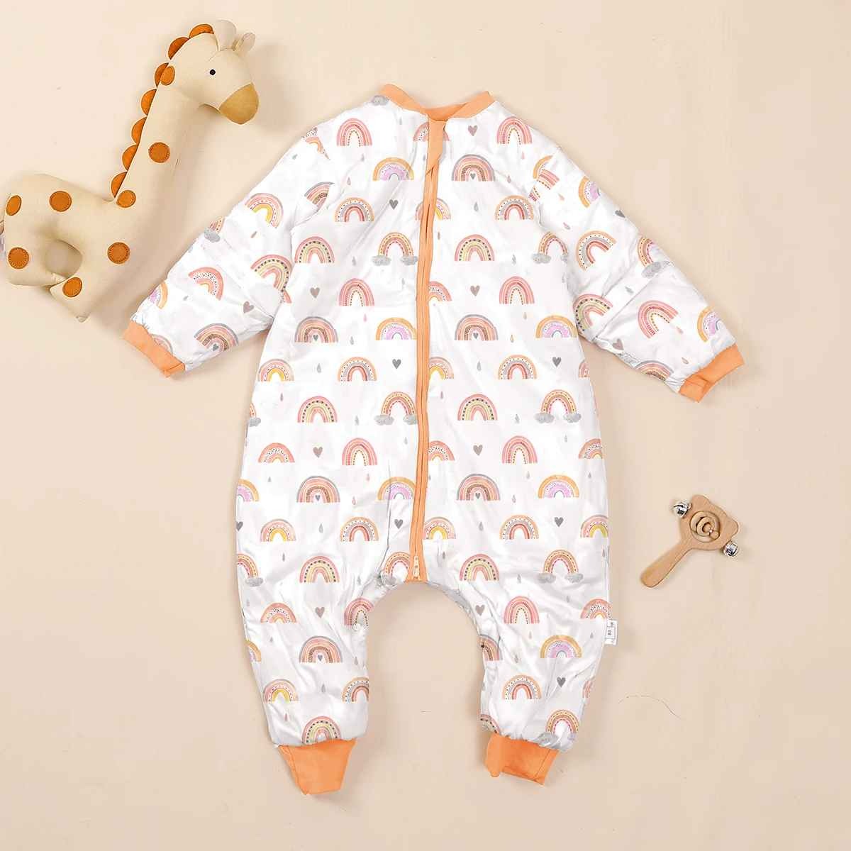 Gigoteuse bébé hiver motifs arc en ciel Doux Rêves