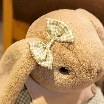 Lapin Peluche avec noeud sur tête - Coton Ultra-Doux