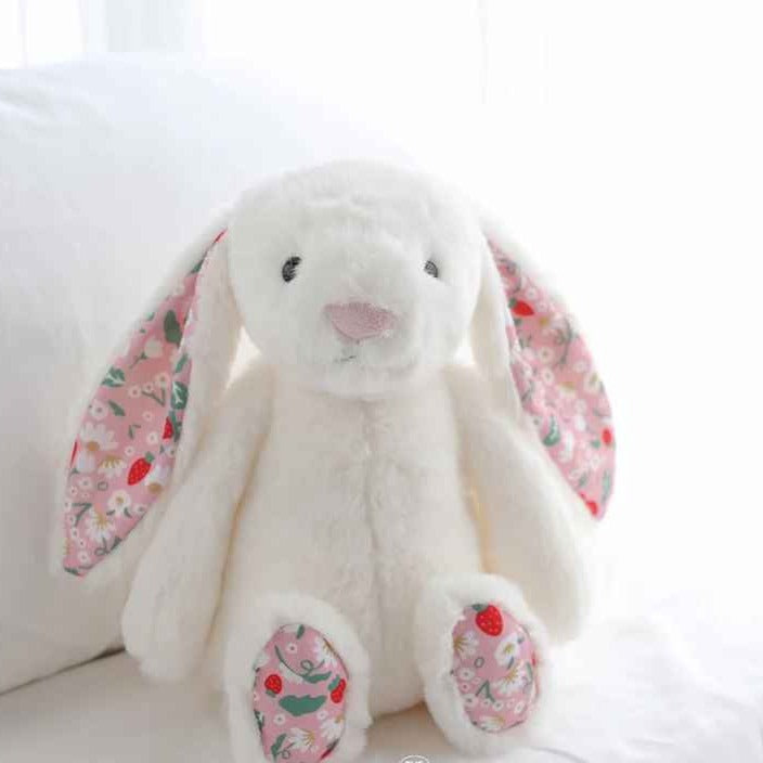 Lapin en peluche doux chaleureux blanc Câlinou