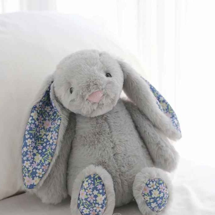 Lapin en peluche doux chaleureux gris Câlinou