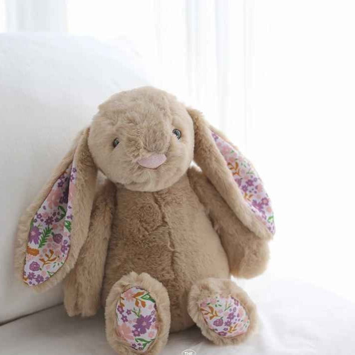 Lapin en peluche doux chaleureux marron Câlinou