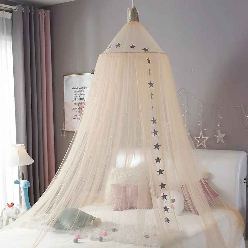 Lit bebe voile beige protecteur 360 Protection Anti Moustiques