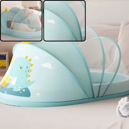 Lit moustiquaire bebe dinosaure protecteur MoustiZen