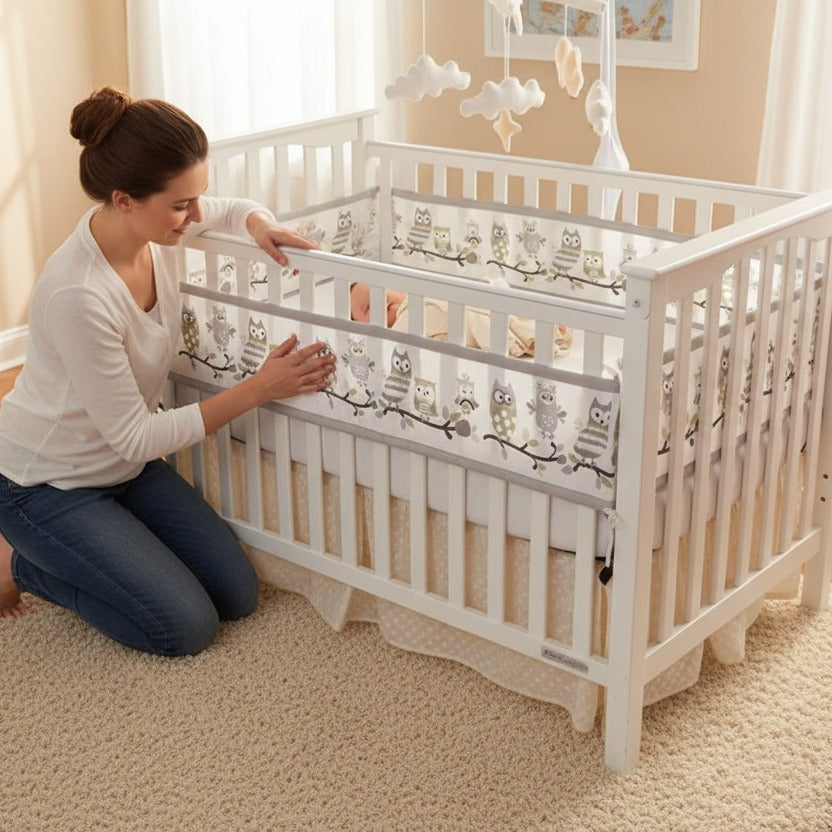 Maman ajuste tour de lit respirant Aerosafe Hibou