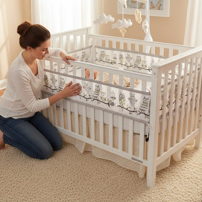 Maman ajuste tour de lit respirant Aerosafe Hibou