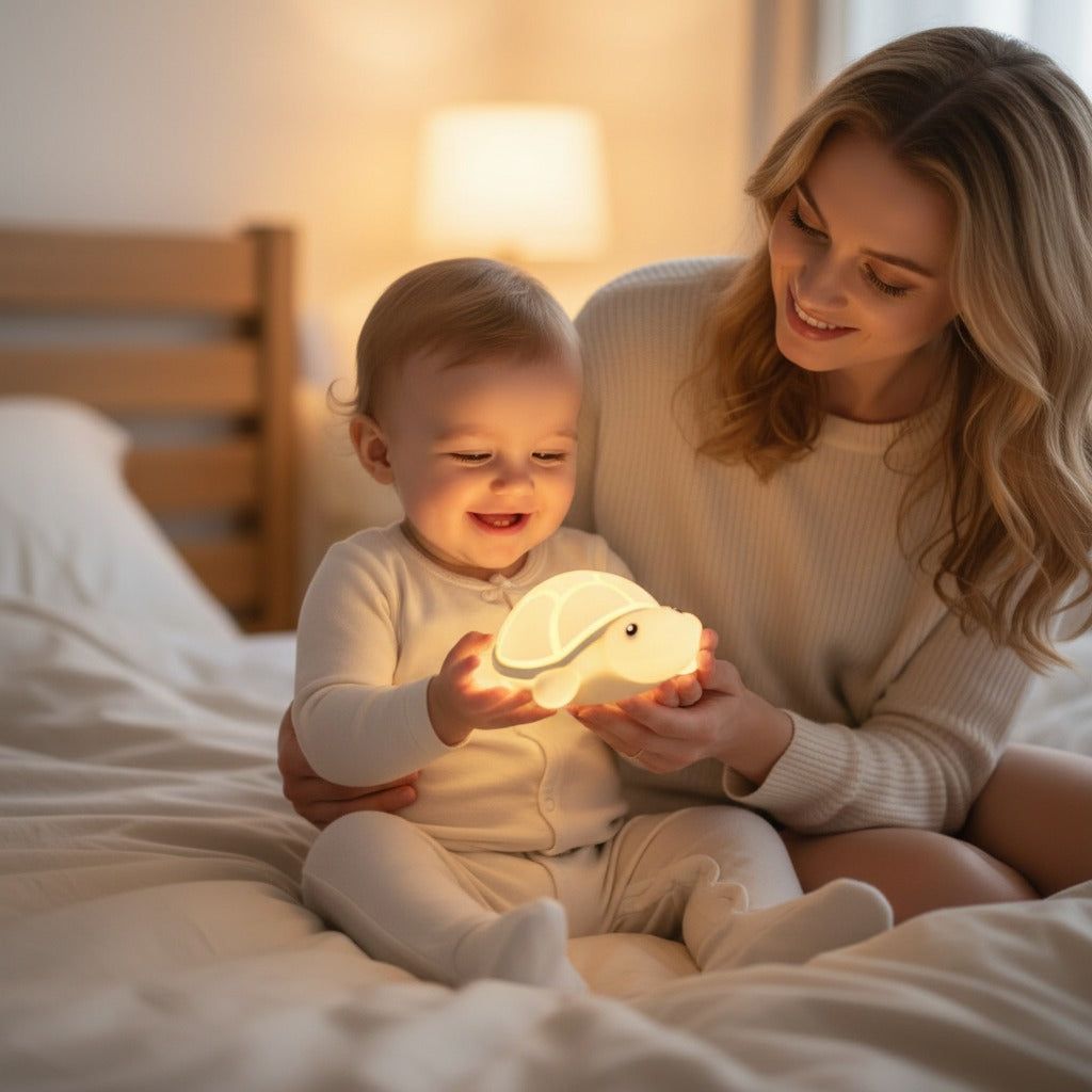 Maman offre à bébé Veilleuse tortue - Douce Nuit