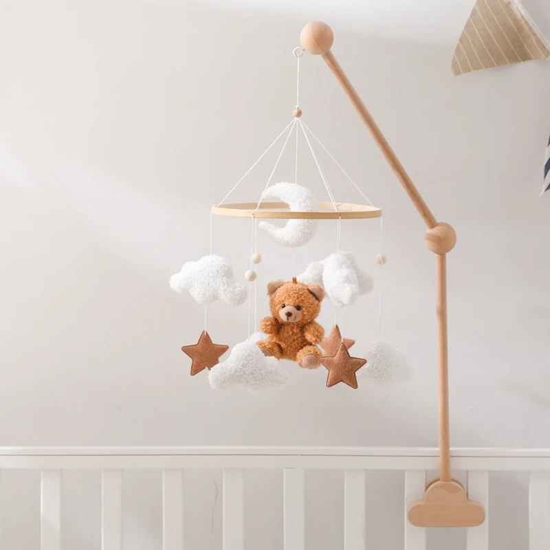 Mobile bébé doux amusant rassurant Ours Marron Éveil Douceur