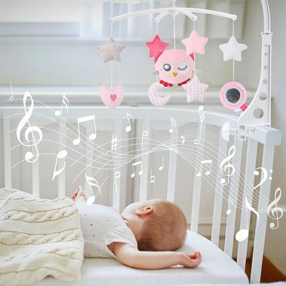Mobile bébé doux apaisant sommeil serein Éveil Musical HIBOU