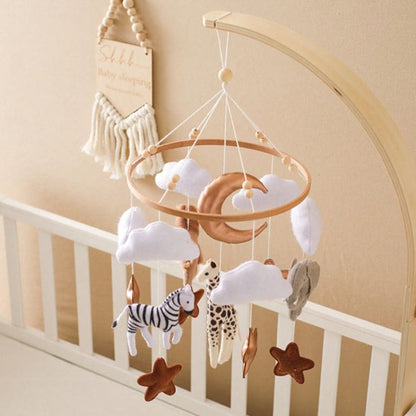 Mobile bébé doux rassurant pour sommeil bébé Savane Premium