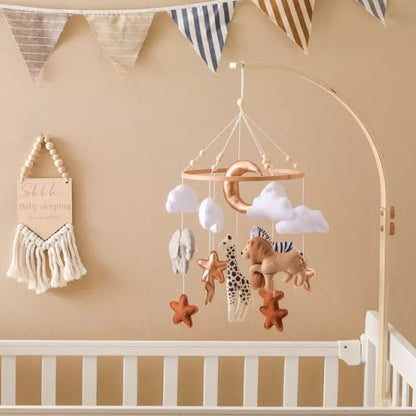 Mobile bébé mignon avec motifs animaux musical colore Savane Premium