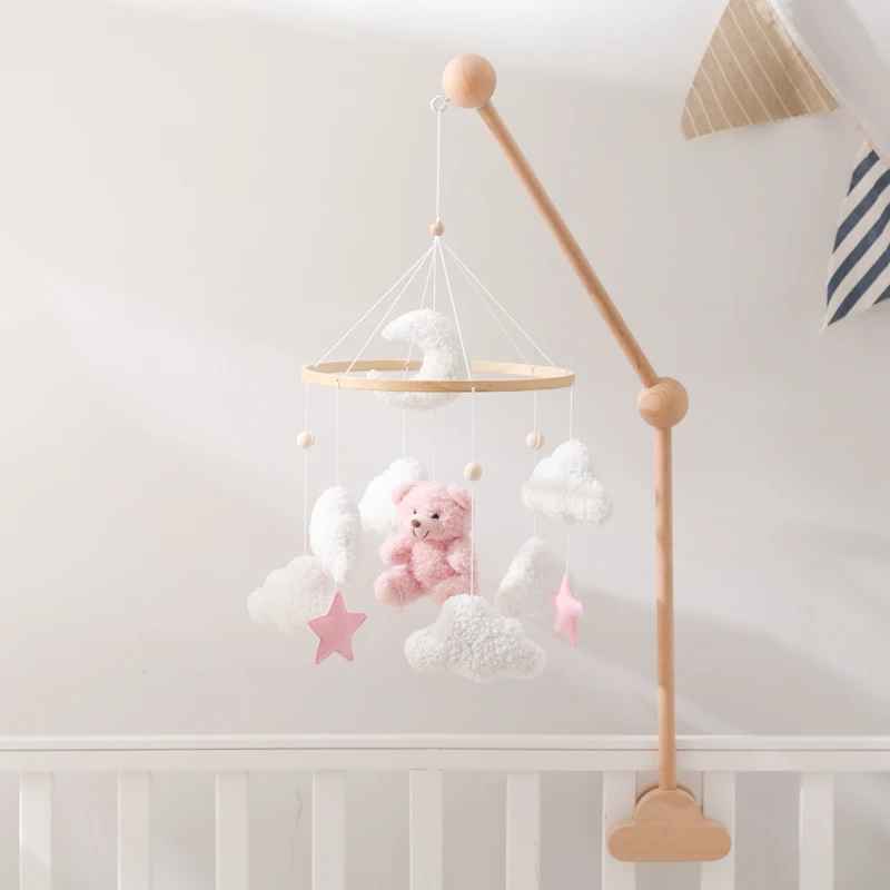 Mobile bébé musical installation facile Ours Rose Berceuses apaisantes