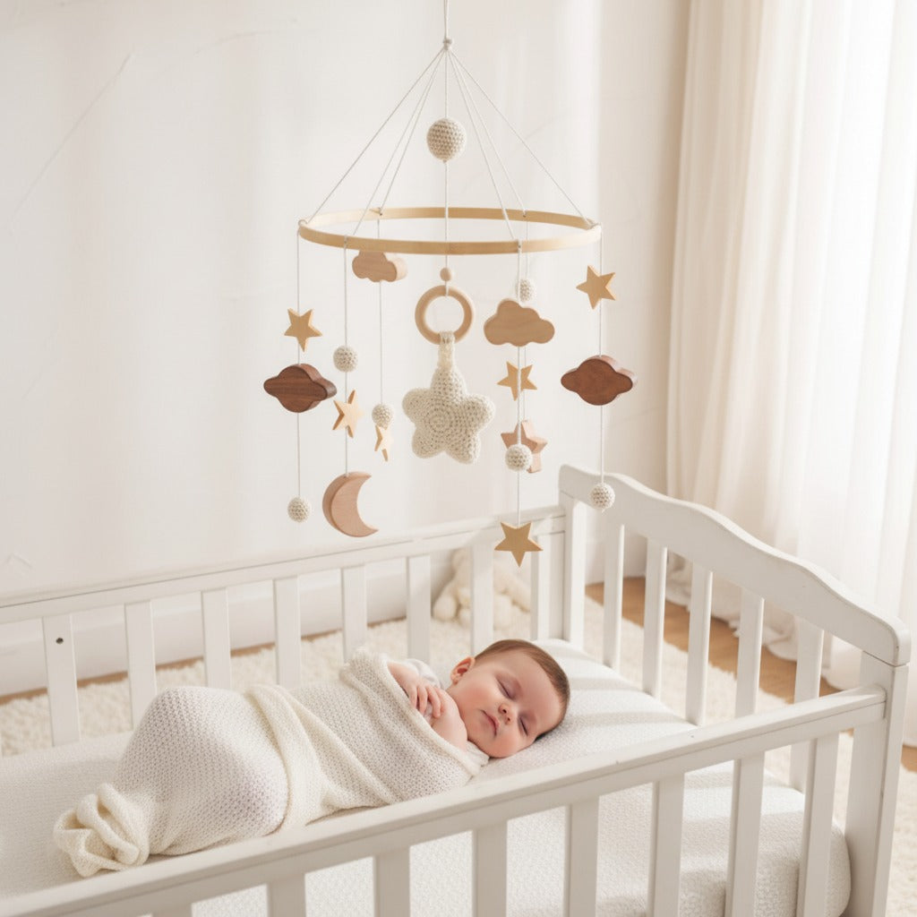 Mobile bebe sommeil paisible Rêves et Étoiles