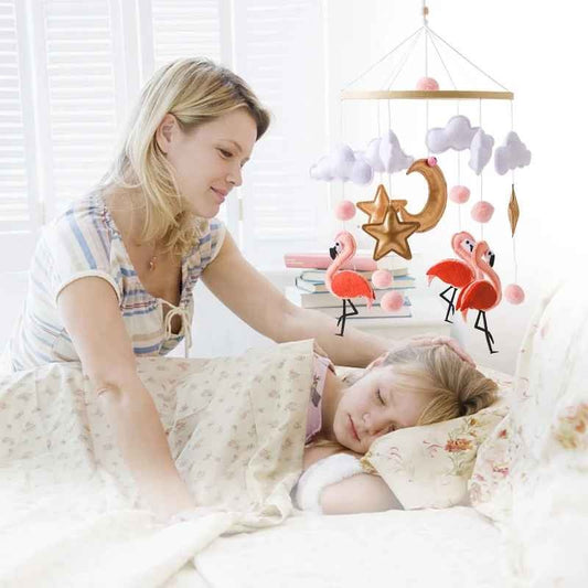 Mobile bébé sommeil serein profond Flamant Rose SweetDreams