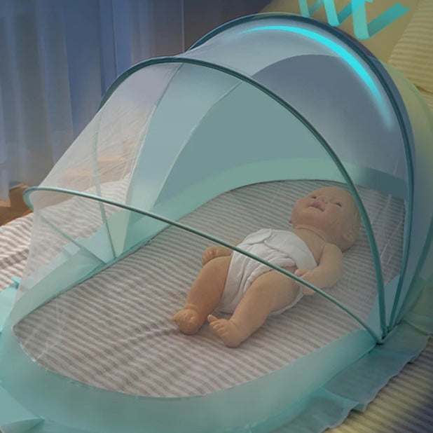 Moustiquaire bebe avec partie occulte Yourte Pliable Nomade