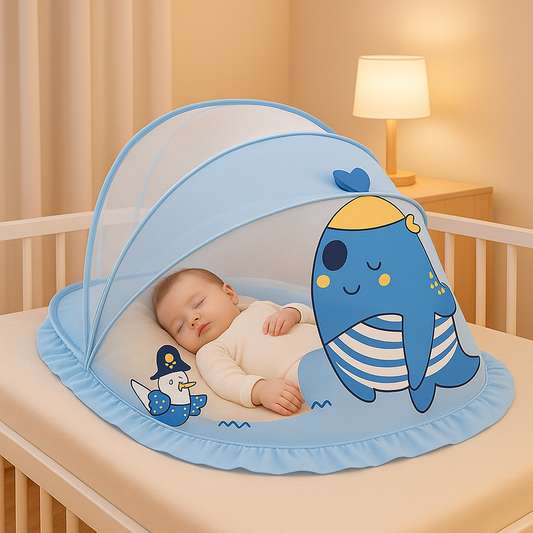 Moustiquaire pour bebe sommeil serein Protection Baleine Pirate