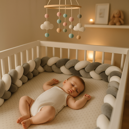 Natte de lit bébé douce protectrice Protection Tressée