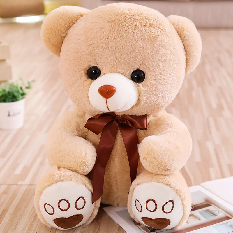 Ours en peluche assit en coton beige Doudou Apaisant
