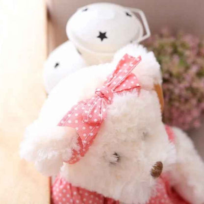 Ours en peluche avec noeud sur tête DuoTendre