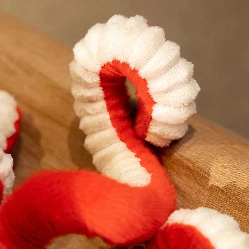 Peluche Pieuvre tentacule bouclée Doudou apaisant Orange