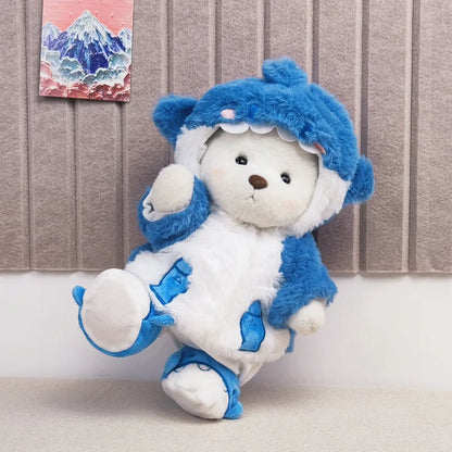 Peluche douce soyeuse Ourson Sharky